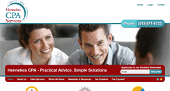 Desktop Screenshot of hennekescpa.com